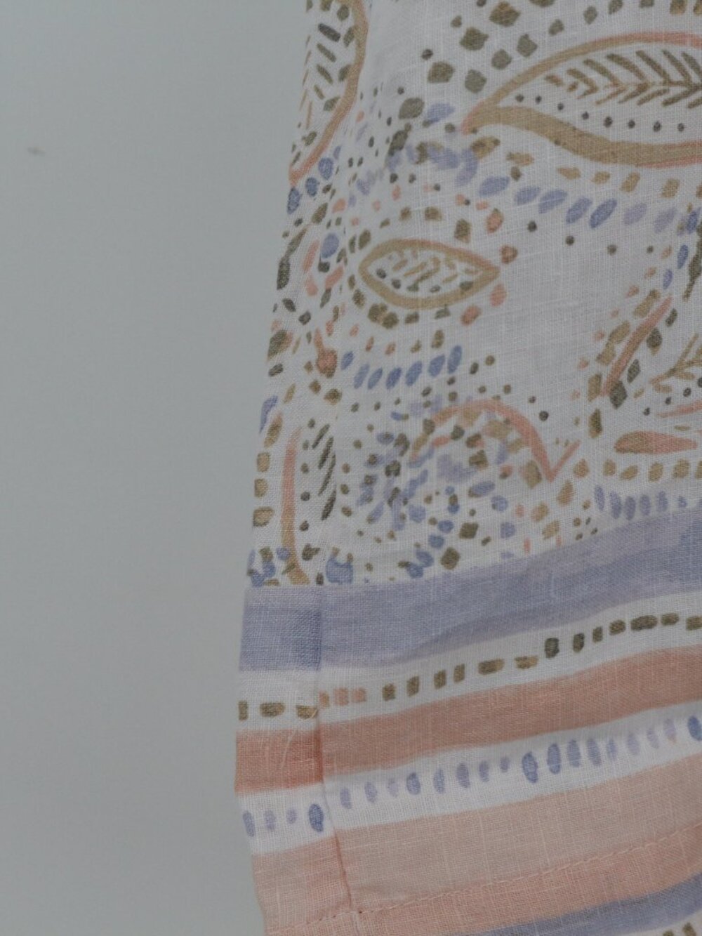 Rachel Ashwell Womens Pastel Paisley Linen Sleeveless Shift Dress Size Medium - Picture 3 of 8